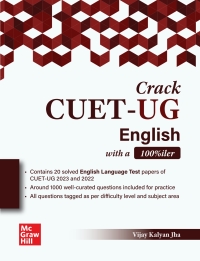 Imagen de portada: Crack CUET-UG English with a 100%iler EB 9789355328885