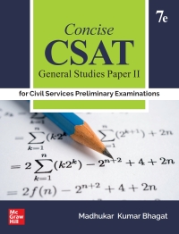 Cover image: Concise CSAT- General Studies Paper II EB 7th edition 9789355329431