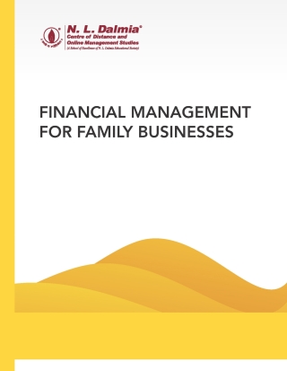 Cover image: Financial Management For Family Businesses(Dalmia) 9789355329677