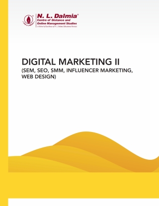 Cover image: Digital Marketing II (SEM,SEO,SMM, Influencer Marketing, Web Design) EB 9789355329981