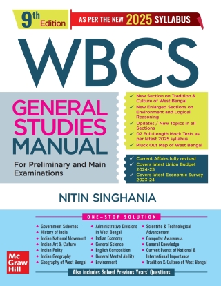 Imagen de portada: WBCS General Studies Manual EB 9th edition 9789364441056