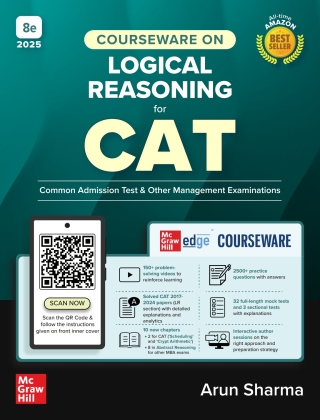 Cover image: Courseware on Logical Reasoning for CAT (2025) 8th edition 9789364444705