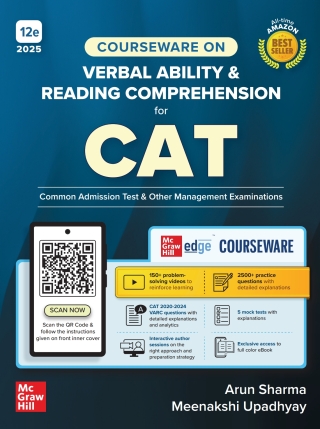 Cover image: Courseware on Verbal Ability & Reading Comprehension for CAT (2025) 12th edition 9789364445696