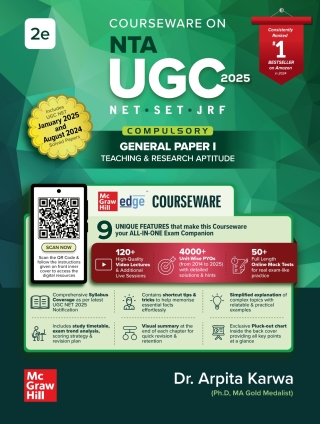 Imagen de portada: Courseware on UGC NET Paper 1: Teaching & Research Aptitude 2nd edition 9789364446198