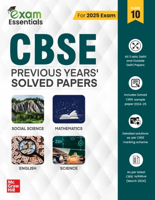 Imagen de portada: ExamEssentials CBSE Class 10 PYQ 10 Years: Previous Years Solved Papers Social Science Mathematics English Science 9789364448031