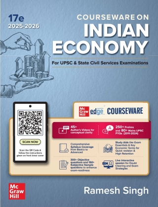 Cover image: Courseware on Indian Economy 2025-26 17th edition 9789364448635