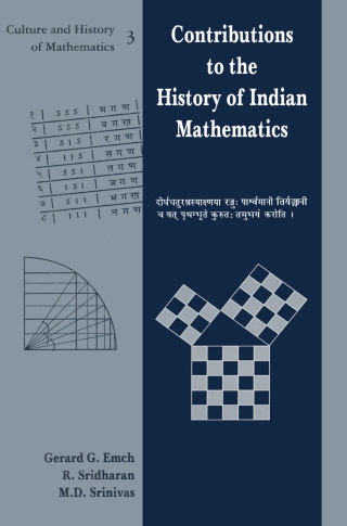 Omslagafbeelding: Contributions to the History of Indian Mathematics 1st edition 9788185931586