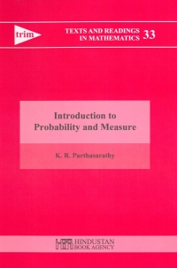 Omslagafbeelding: Introduction to Probability and Measure 9788185931555