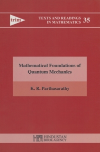 Cover image: Mathematical Foundation of Quantum Mechanics 9788185931593