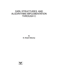 Titelbild: Data Structures and Algorithms Implementation through C 1st edition 9789386551948