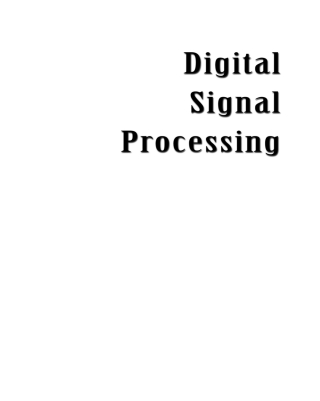 Immagine di copertina: Digital Signal Processing 1st edition 9789352300822