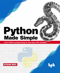 Omslagafbeelding: Python Made Simple 1st edition 9789388511025