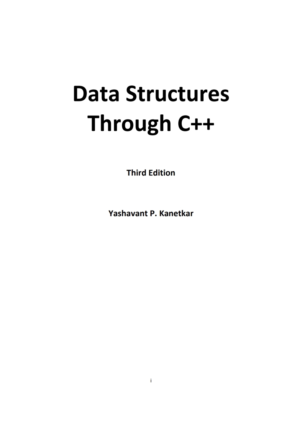 Data Structures Through C++ 1st Edition