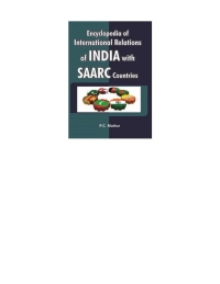 Imagen de portada: Encyclopedia of International Relations of India with SAARC Countries 9789389980004