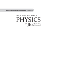 Omslagafbeelding: Your Personal Coach Physics - Magnetism and EMI for JEE 9789353163907