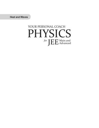 صورة الغلاف: Your Personal Coach: Physics-Heat & Waves 9789390385201