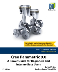 Imagen de portada: Creo Parametric 9.0: A Power Guide for Beginners and Intermediate Users 5th edition 9798354763955
