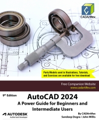 Cover image: AutoCAD 2024: A Power Guide for Beginners and Intermediate Users 9th edition 9798395134196