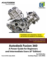 Titelbild: Autodesk Fusion 360: A Power Guide for Beginners and Intermediate Users 6th edition 9798854996006