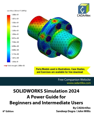 Imagen de portada: SOLIDWORKS Simulation 2024: A Power Guide for Beginners and Intermediate Users: Colored 8th edition 9789394074972
