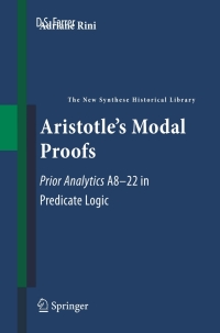 Cover image: Aristotle's Modal Proofs 9789400700499
