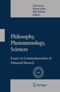 表紙画像: Philosophy, Phenomenology, Sciences 1st edition 9789400700703