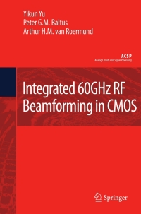 Titelbild: Integrated 60GHz RF Beamforming in CMOS 9789400706613