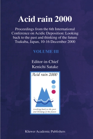 Imagen de portada: Acid rain 2000 1st edition 9780792371359