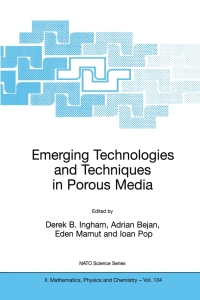 Imagen de portada: Emerging Technologies and Techniques in Porous Media 1st edition 9789400709713