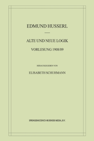 Cover image: Alte und Neue Logik 9789401037839