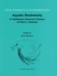 Imagen de portada: Aquatic Biodiversity 1st edition 9789400710849