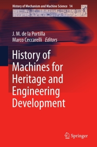 Imagen de portada: History of Machines for Heritage and Engineering Development 9789400712508