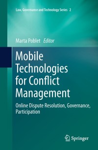 Cover image: Mobile Technologies for Conflict Management 1st edition 9789400713833
