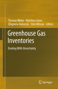 Imagen de portada: Greenhouse Gas Inventories 9789400793187