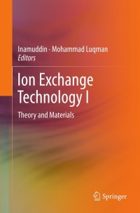 Titelbild: Ion Exchange Technology I 9789400716995