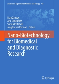 Cover image: Nano-Biotechnology for Biomedical and Diagnostic Research 9789400725546
