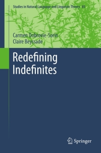 Titelbild: Redefining Indefinites 9789400730014