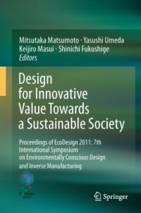 Cover image: Design for Innovative Value Towards a Sustainable Society 1st edition 9789400730106