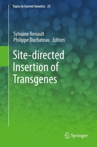 Cover image: Site-directed insertion of transgenes 9789400745308