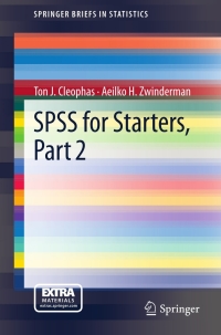 Cover image: SPSS for Starters, Part 2 9789400748033