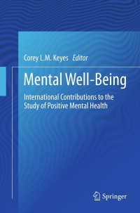 Cover image: Mental Well-Being 9789400751941