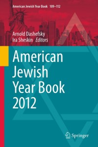 Imagen de portada: American Jewish Year Book 2012 9789400752030