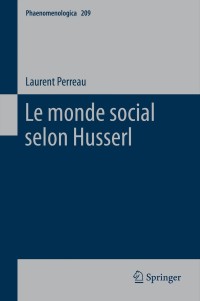 Cover image: Le monde social selon Husserl 9789400754003