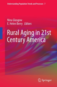 Cover image: Rural Aging in 21st Century America 9789400755666