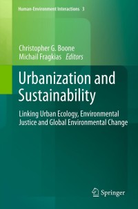 Cover image: Urbanization and Sustainability 9789400756656
