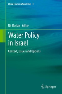Titelbild: Water Policy in Israel 9789400759107