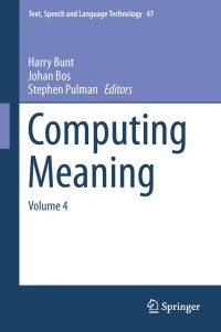صورة الغلاف: Computing Meaning 9789400772830