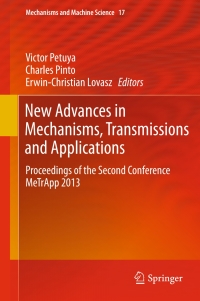Imagen de portada: New Advances in Mechanisms, Transmissions and Applications 9789400774841