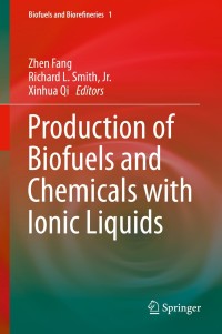 Imagen de portada: Production of Biofuels and Chemicals with Ionic Liquids 9789400777101