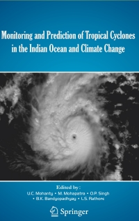 Omslagafbeelding: Monitoring and Prediction of Tropical Cyclones in the Indian Ocean and Climate Change 9789400777194